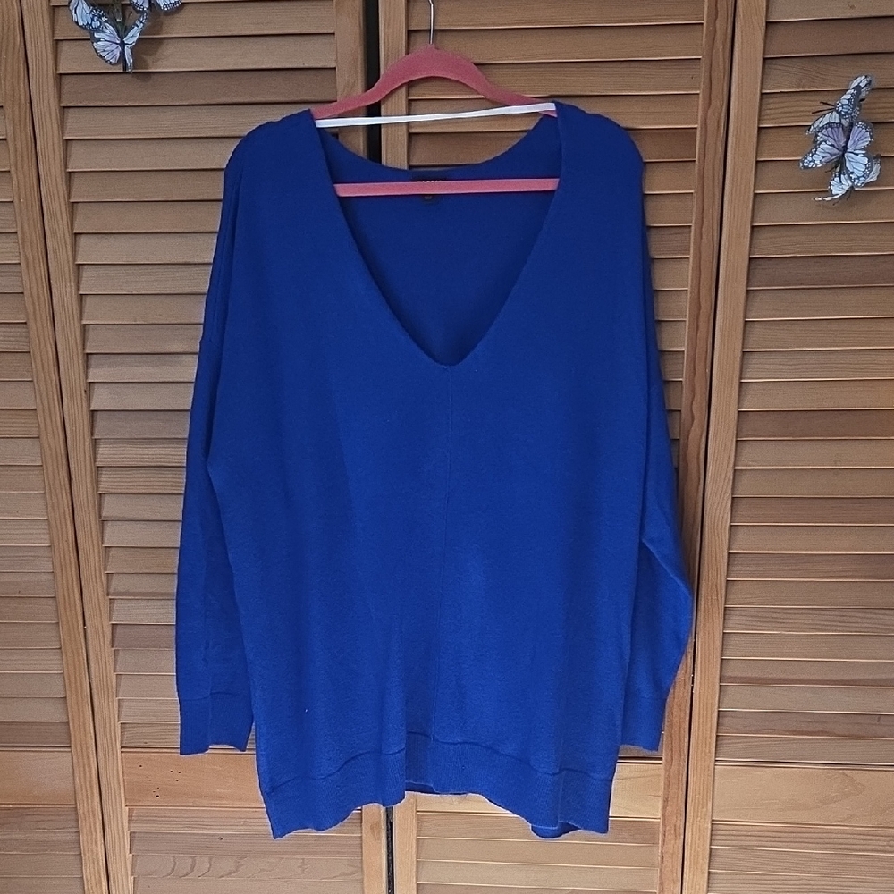 Torrid Royal Blue V-Neck Sweater